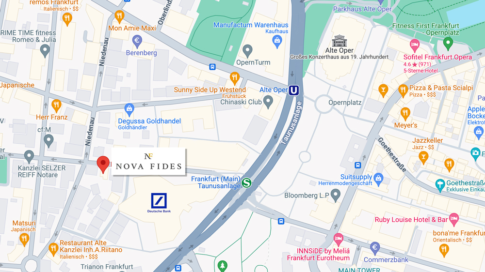Nova Fides Büro Standort Screenshot